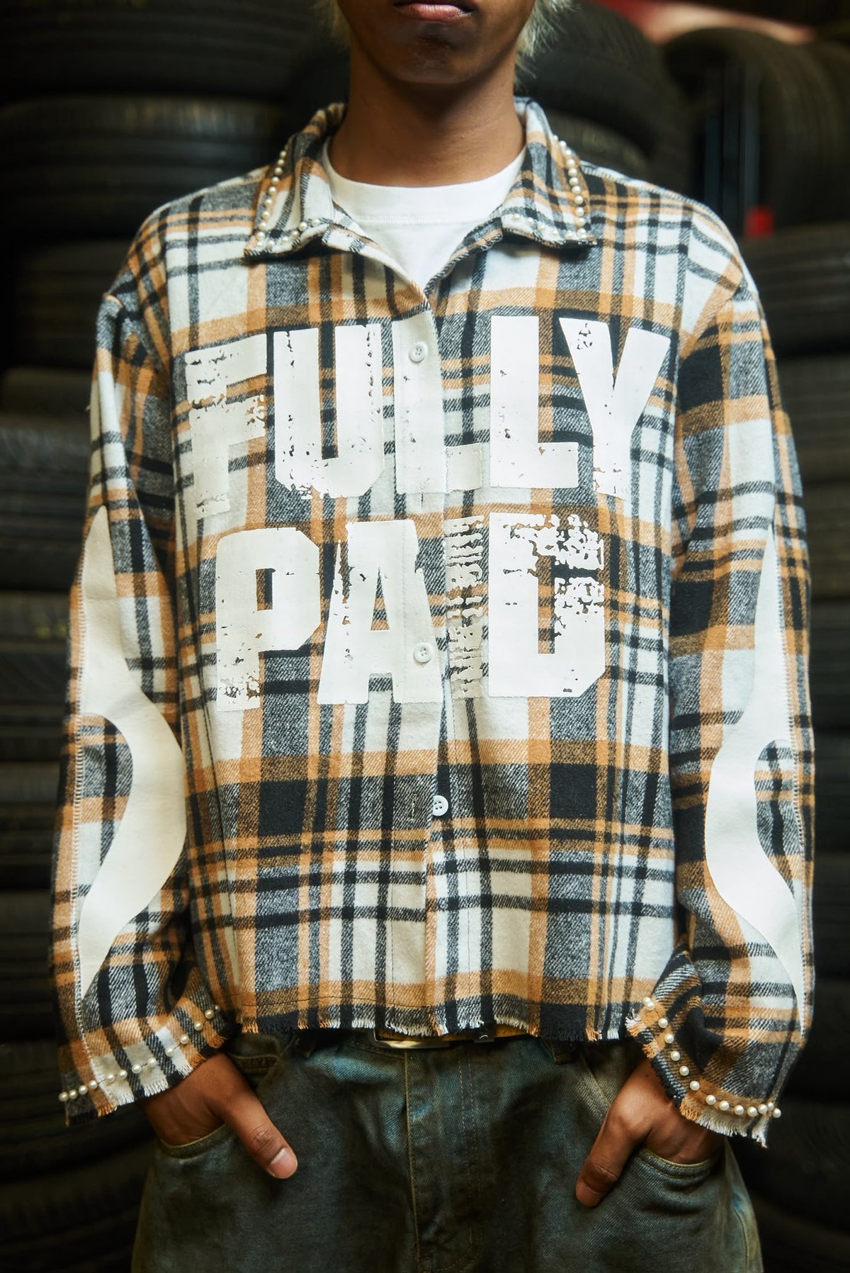 FULLYPAID FLANNEL SHIRT | BROWN / BLACK / WHITE