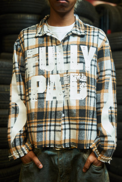 FULLYPAID FLANNEL SHIRT | BROWN / BLACK / WHITE
